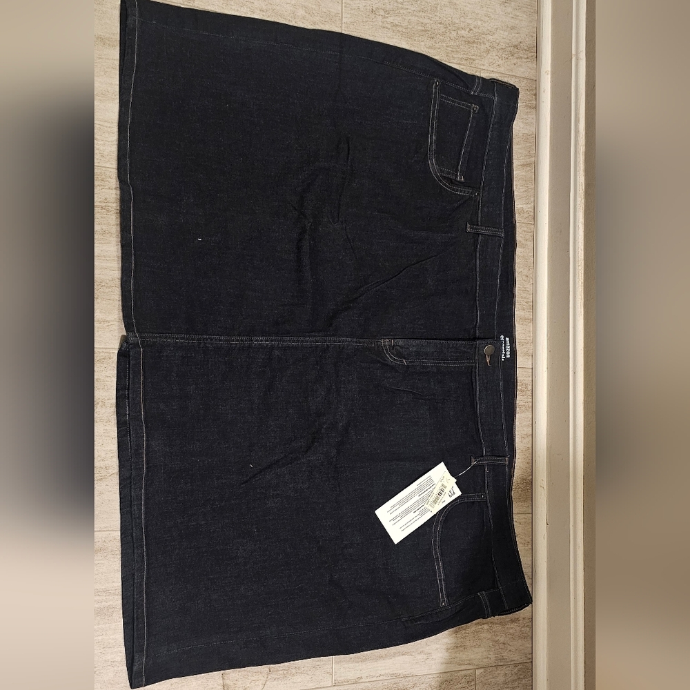 Wrangler Black Denim Mini Skirt